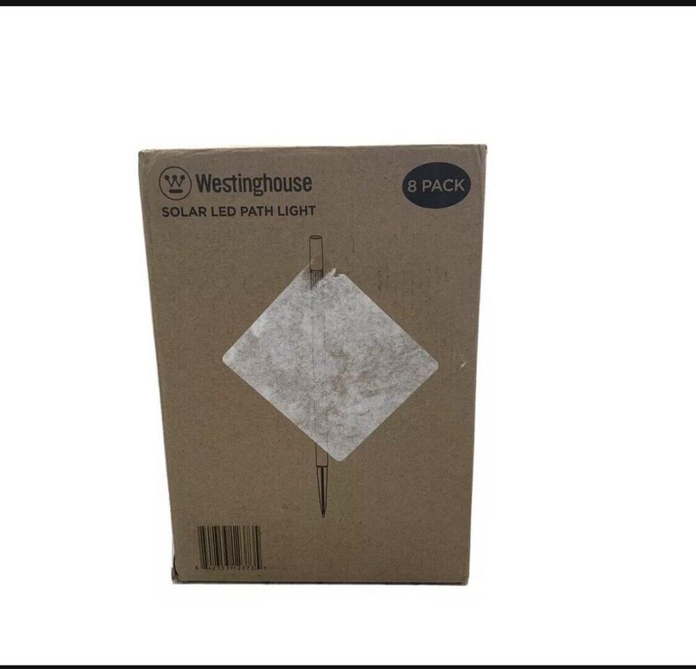 Westinghouse Solar Lights Outdoor LED Garden Path Lighting Waterproof 8 Pk New